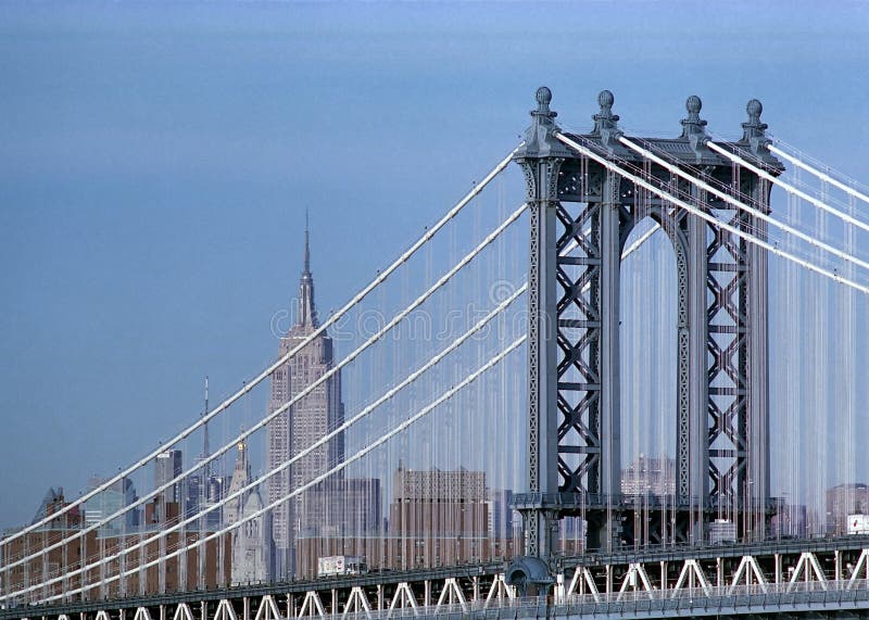 Manhattan Bridge and Empire State Building