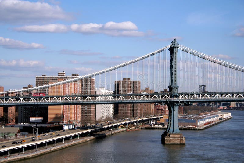 Manhattan-Brücke lizenzfreie stockfotografie Manhattan-Brücke lizenzfreie stockfotografie
