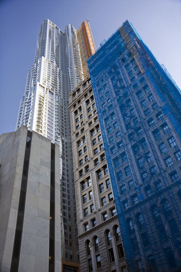 Manhattan buildings closeup