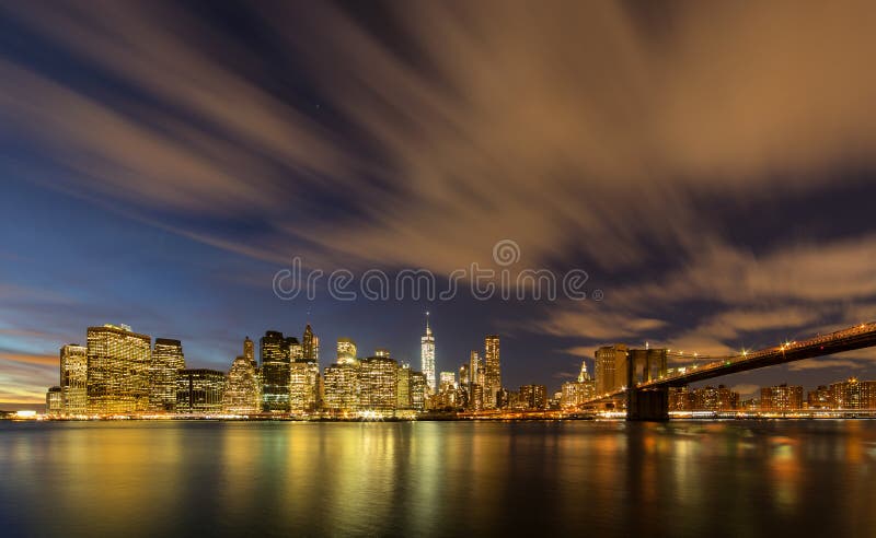 Manhattan de parc de pont de Brooklyn photo libre de droits Manhattan de parc de pont de Brooklyn photo libre de droits