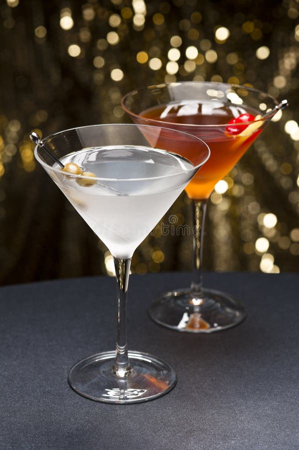 Martini Cocktail Drink and Olives Stock Image Image of grey, booze