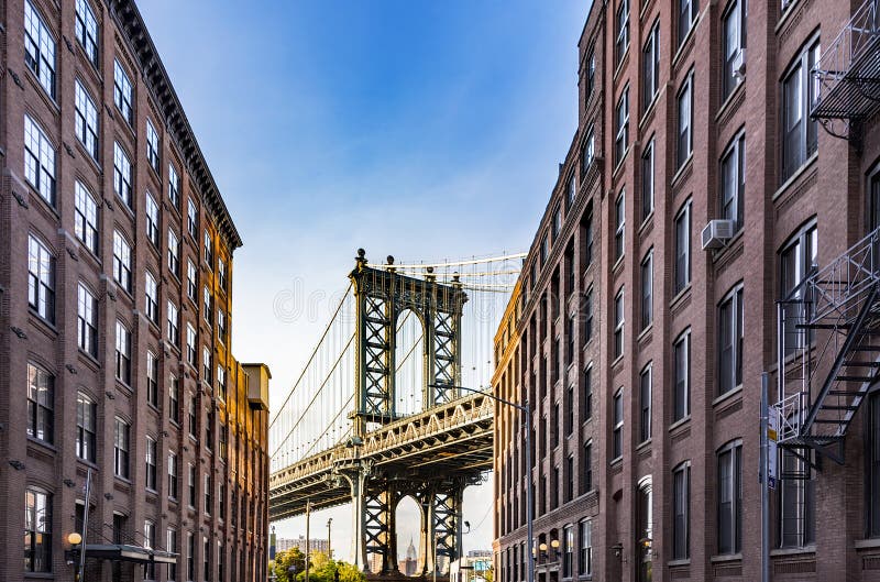 Manhattan mosta imperium stan fotografia stock Manhattan mosta imperium stan fotografia stock