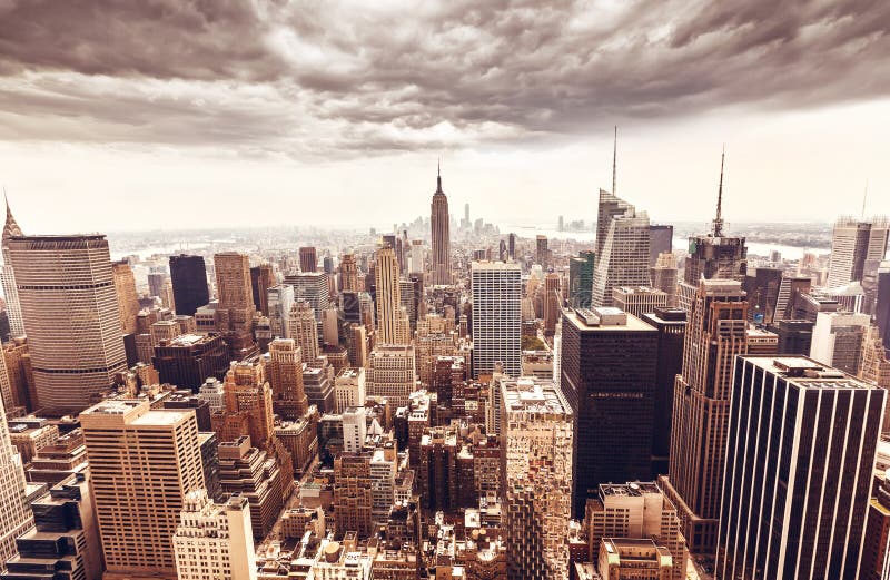 Manhattan skyline aerial view stock images Manhattan skyline aerial view stock images