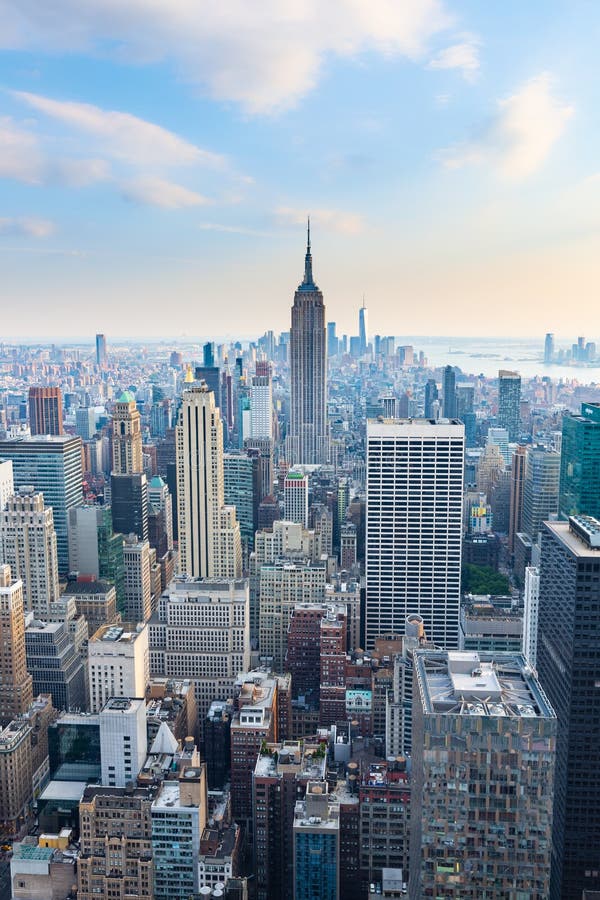 Manhattan - View from Top of the Rock - Rockefeller Center - New York royalty free stock photos