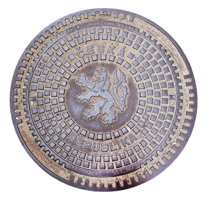 Manhole cover underground utilities stock photos Manhole cover underground utilities stock photos