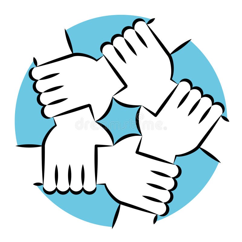 Mani che si tengono per solidarietà ed unità royalty illustrazione gratis Mani che si tengono per solidarietà ed unità royalty illustrazione gratis