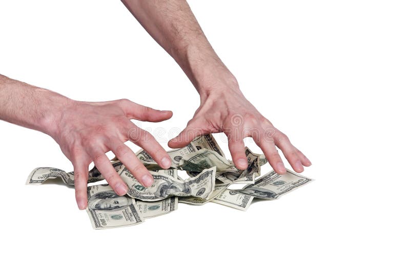 Mani umane e dollari di soldi immagini stock Mani umane e dollari di soldi immagini stock
