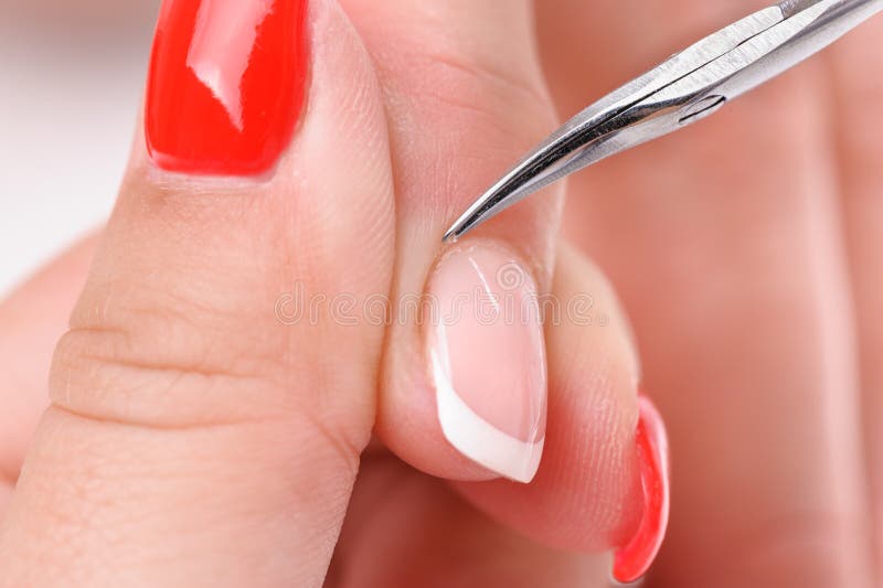 Manicure, cuticle cut stock photo. Image of cuticle, female 6616010