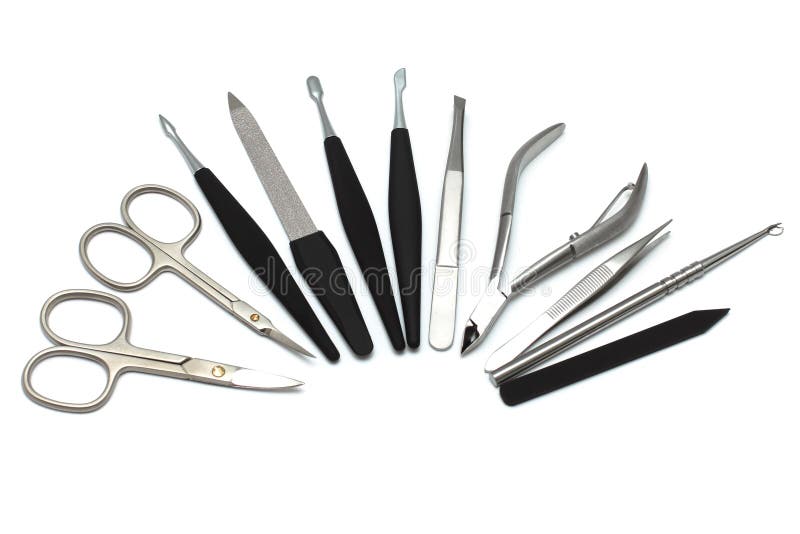Manicure equipment isolated royalty free stock photos Manicure equipment isolated royalty free stock photos