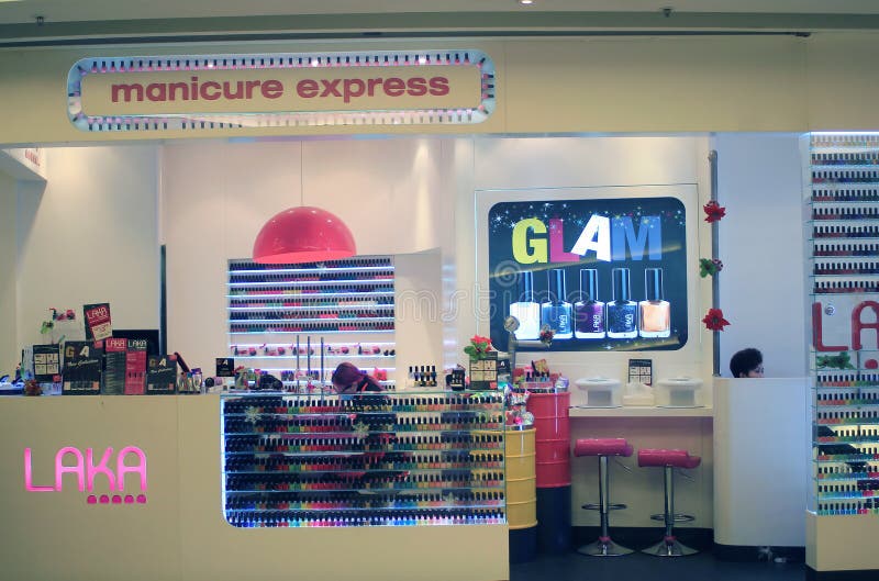 Manicure express in hong kong royalty free stock photos