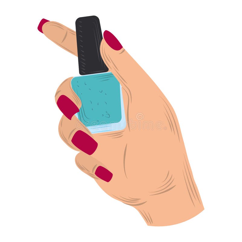 Conjunto De Manicure Com As Mãos Femininas Ferramenta De Cor De Polimento  De Unhas No Estilo De Desenho Animado Ilustração do Vetor - Ilustração de  elementos, cartoon: 207592509