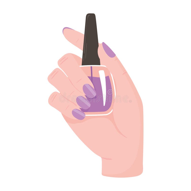 Esmalte De Unhas E Desenho De Cuticle Ilustração do Vetor - Ilustração de  cosméticos, objeto: 207496490