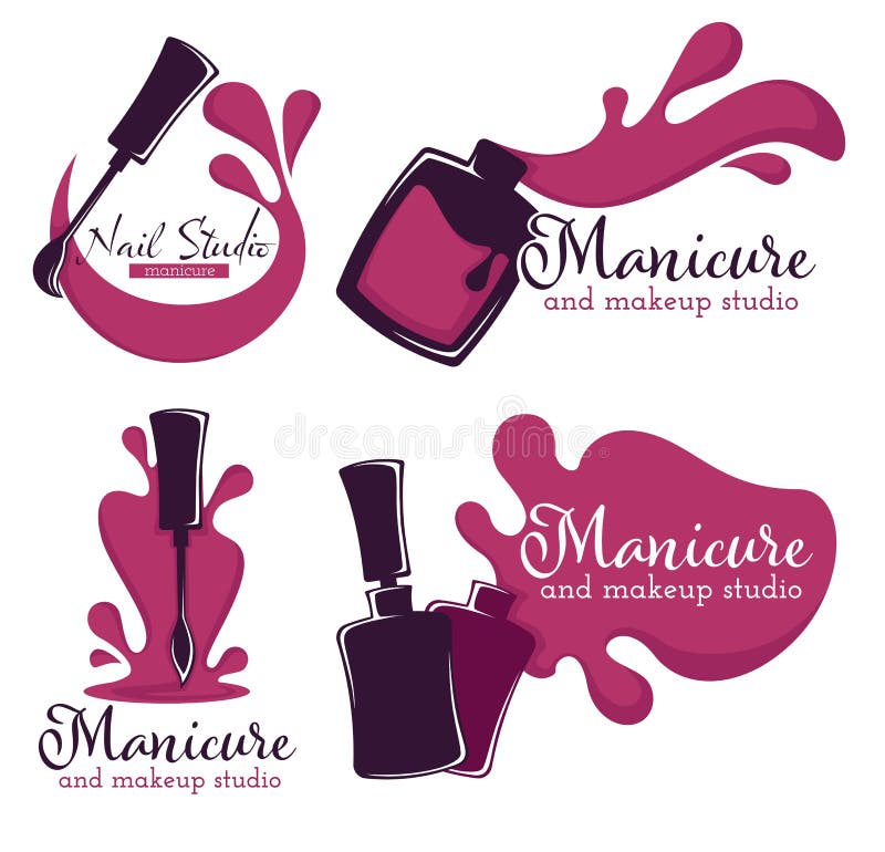 Open bottle of nail polish Royalty Free Vector Image
