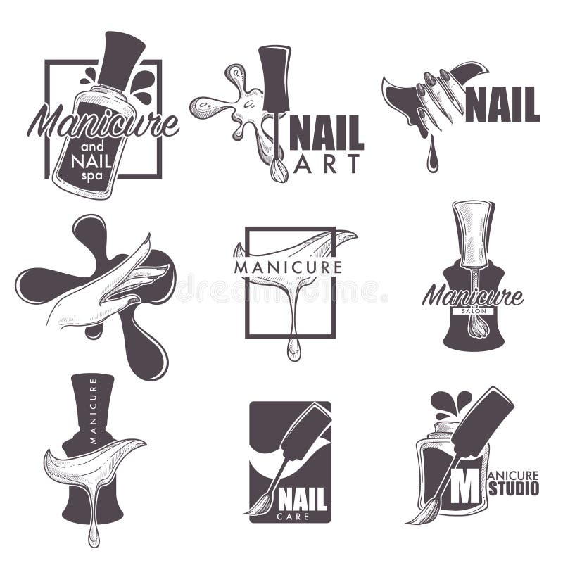 Vector logo template for nail art studio.... - Stock Illustration  [88781873] - PIXTA