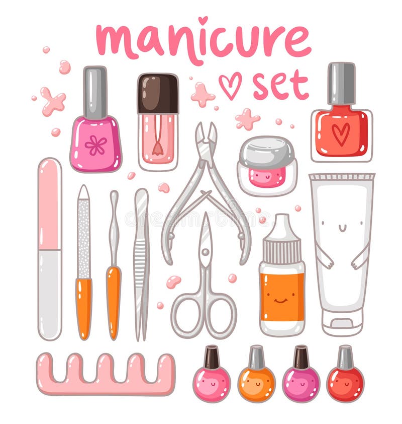 Manicure set royalty free illustration Manicure set royalty free illustration