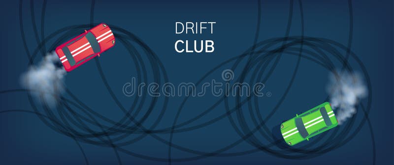 Manifesto del club della deriva o insegna di web Automobile sportiva che va alla deriva sulla pista di corsa Concorrenza del Moto illustrazione vettoriale Manifesto del club della deriva o insegna di web Automobile sportiva che va alla deriva sulla pista di corsa Concorrenza del Moto illustrazione vettoriale