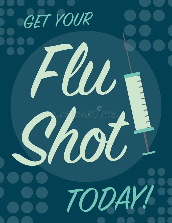 Manifesto dell'iniezione antinfluenzale