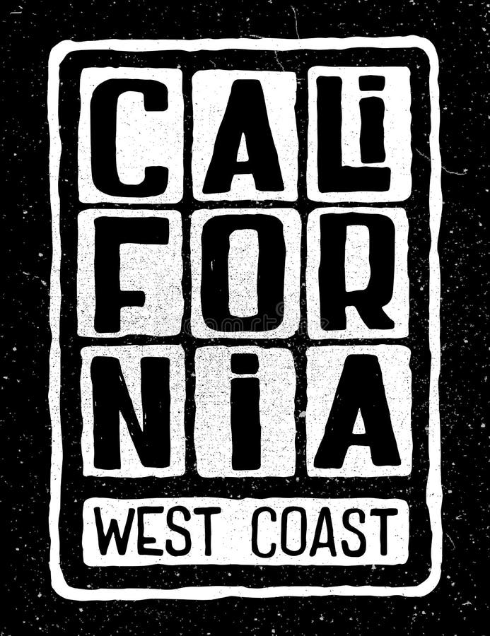 Manifesto della costa ovest di California