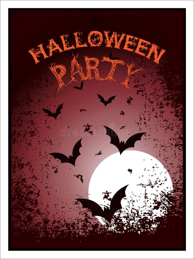 Manifesto di Halloween illustrazione vettoriale Manifesto di Halloween illustrazione vettoriale