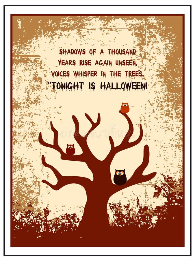 Manifesto di Halloween illustrazione vettoriale Manifesto di Halloween illustrazione vettoriale