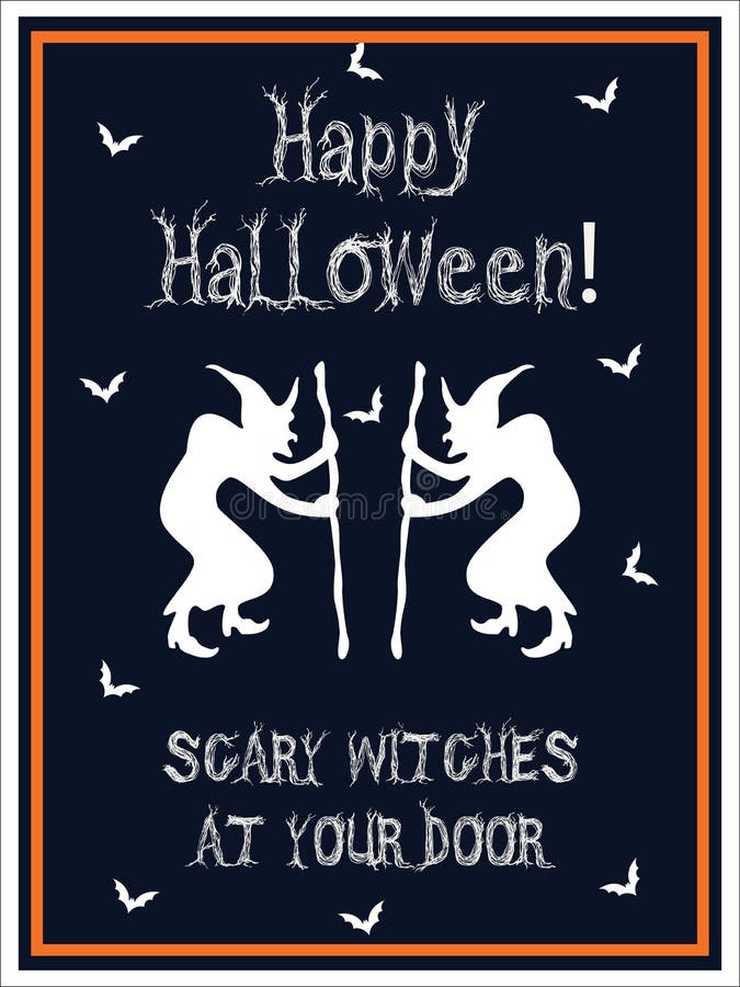 Manifesto di Halloween illustrazione di stock Manifesto di Halloween illustrazione di stock