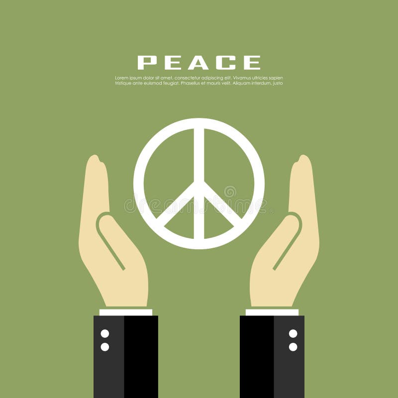 Manifesto di pace illustrazione di stock Manifesto di pace illustrazione di stock