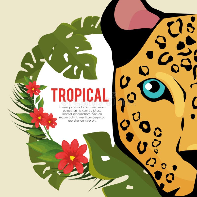 Manifesto tropicale di ora legale illustrazione vettoriale Manifesto tropicale di ora legale illustrazione vettoriale