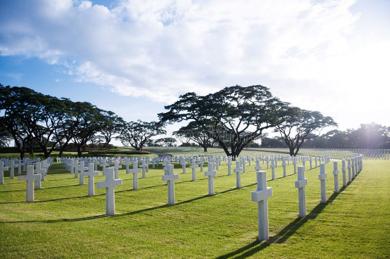 Manila amerikansk kyrkogård och minnesmärke med härligt dagsljus fotografering för bildbyråer Manila amerikansk kyrkogård och minnesmärke med härligt dagsljus fotografering för bildbyråer