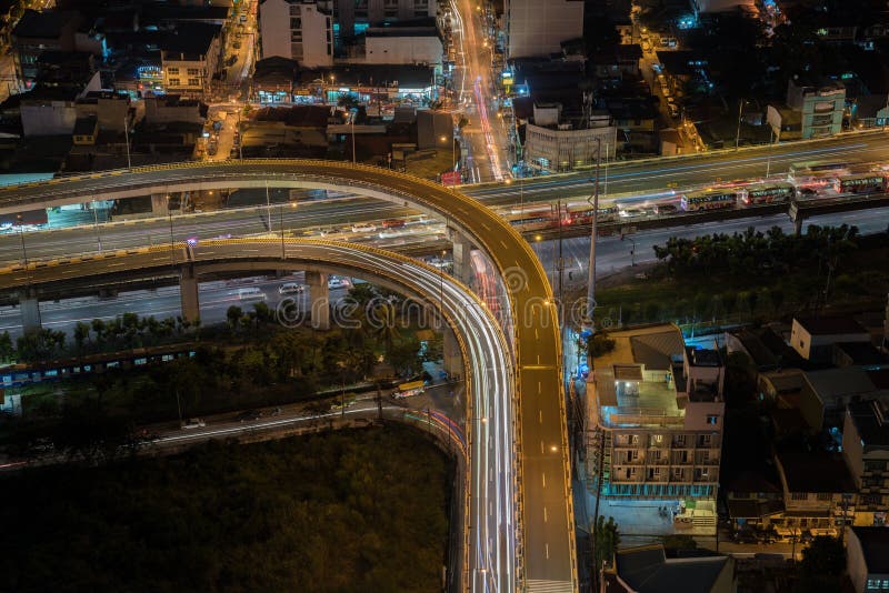 Manila city skyline nightview , Manila , Philippines royalty free stock photography Manila city skyline nightview , Manila , Philippines royalty free stock photography