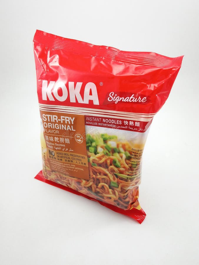 Koka Signature Spicy Singapore Fried Noodles Editorial Photo - Image of