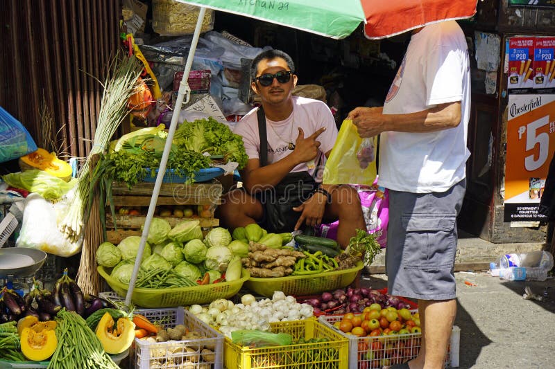 Manila, Philippines, Circa March 2023 . Local Food Market Editorial