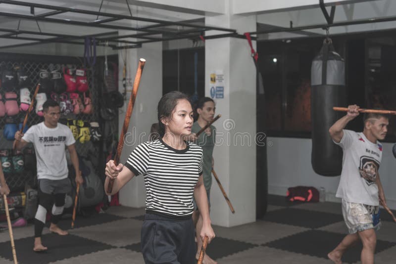 Two Men Sparring With Filipino Stick Fighting Martial Arts Stock Photo,  Picture and Royalty Free Image. Image 38725338.