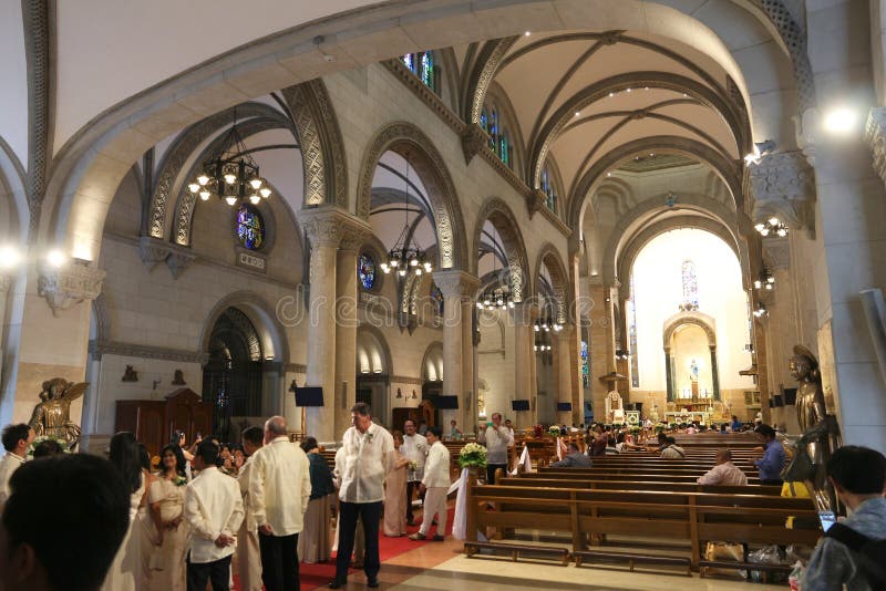 Manila Philippines November Interior View Cathedral Manila Philippines Church Located Intramuros District Full 250538332 