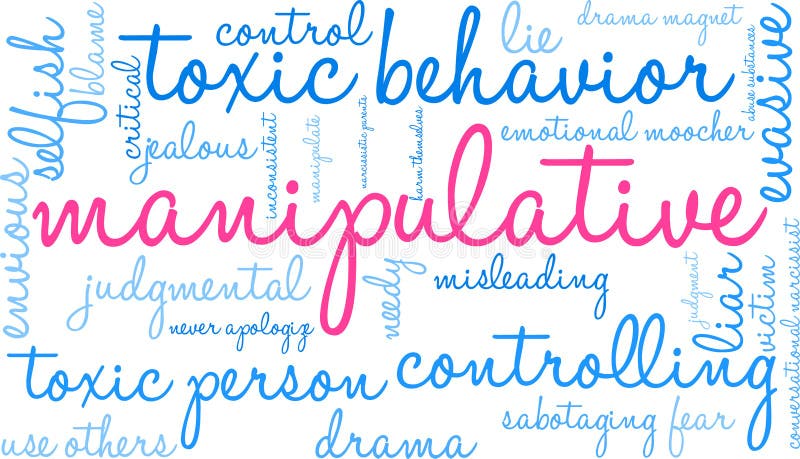 Manipulative Word Cloud royalty free illustration
