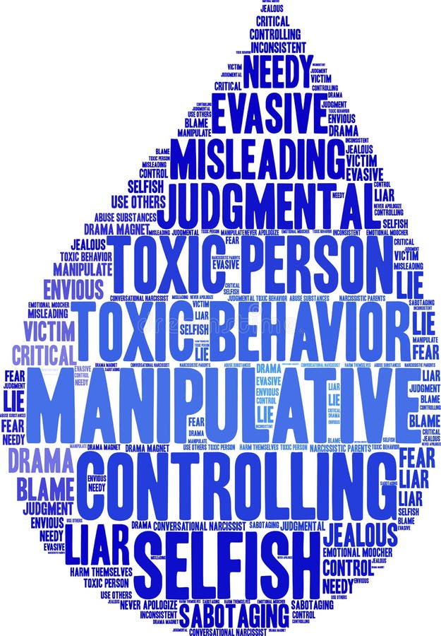 Manipulative Word Cloud stock illustration