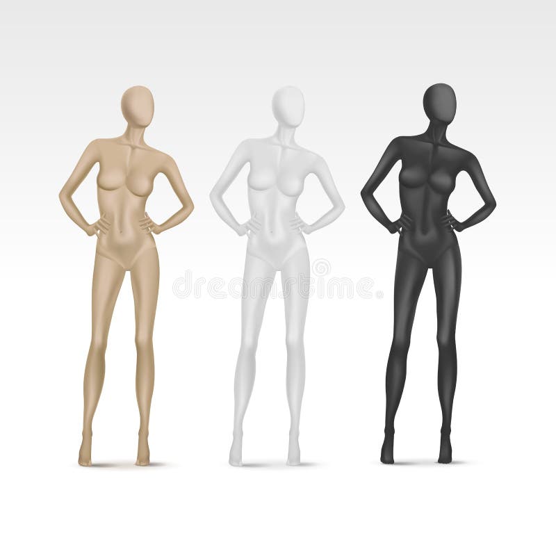 Mujer Maniquí De La Manera Ilustraciones svg, vectoriales, clip art  vectorizado libre de derechos. Image 44807989