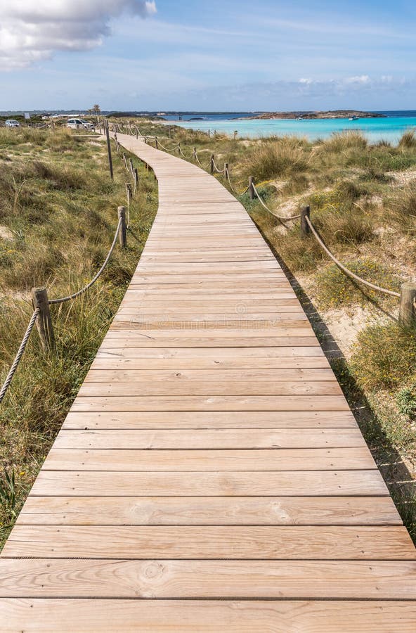 Manière de plage à la plage d'Illetes à Formentera image libre de droits Manière de plage à la plage d'Illetes à Formentera image libre de droits