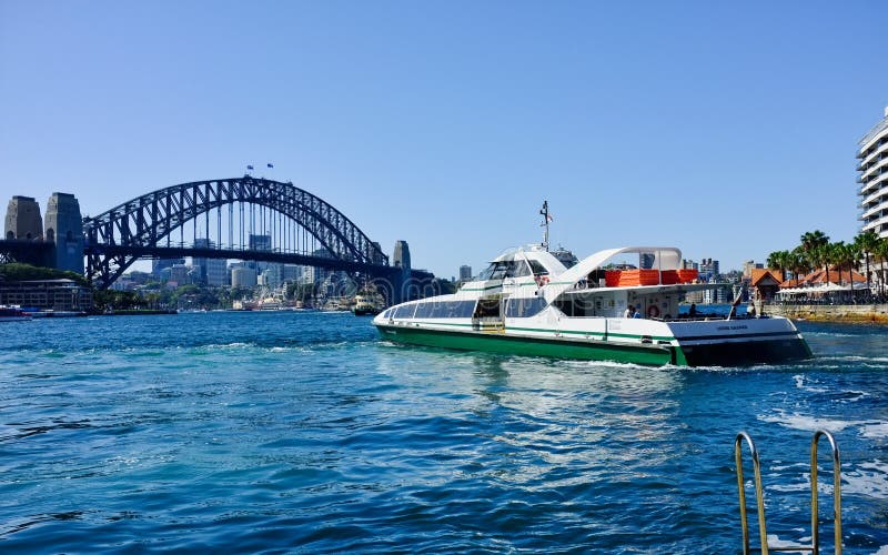 Manly Fast Ferry, Sydney Harbour, Australia royalty free stock photography