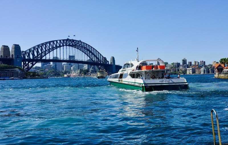 Manly Fast Ferry, Sydney Harbour, Australia stock image