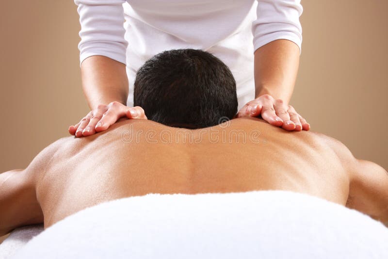 Manmassage royaltyfria foton Manmassage royaltyfria foton