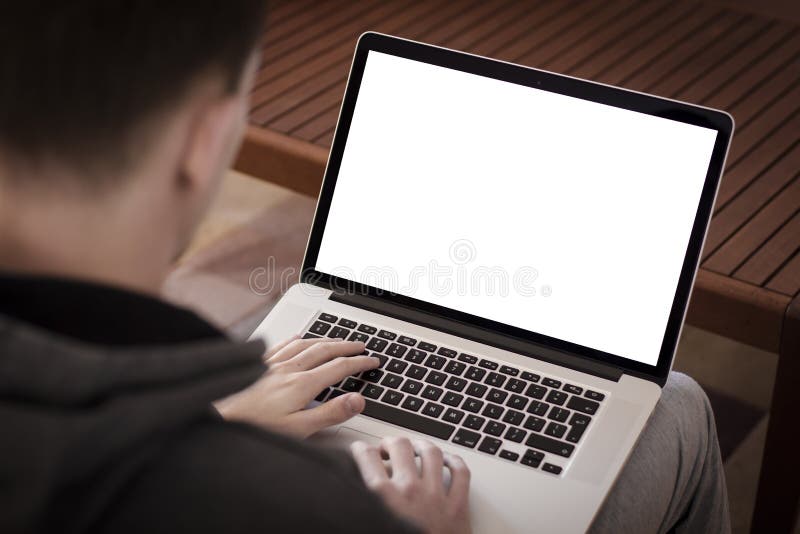 Mann, der Laptop verwendet stockfoto Mann, der Laptop verwendet stockfoto