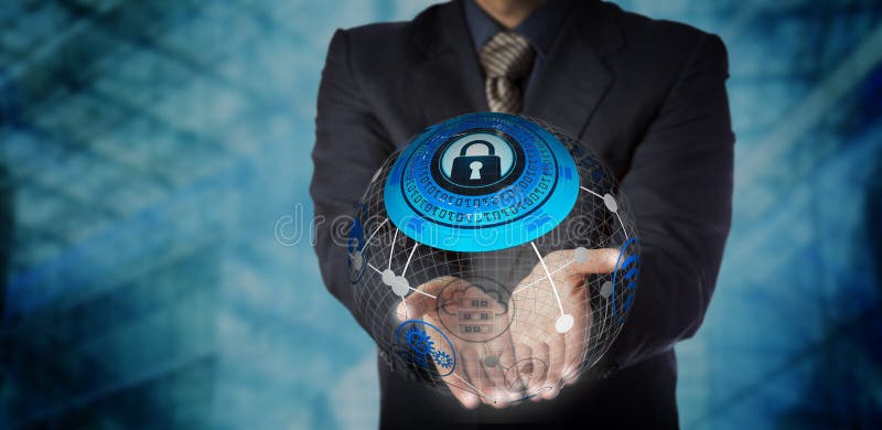 Mann, der sichere gehandhabte Datenspeicherungs-Dienstleistungen anbietet stockbilder Mann, der sichere gehandhabte Datenspeicherungs-Dienstleistungen anbietet stockbilder