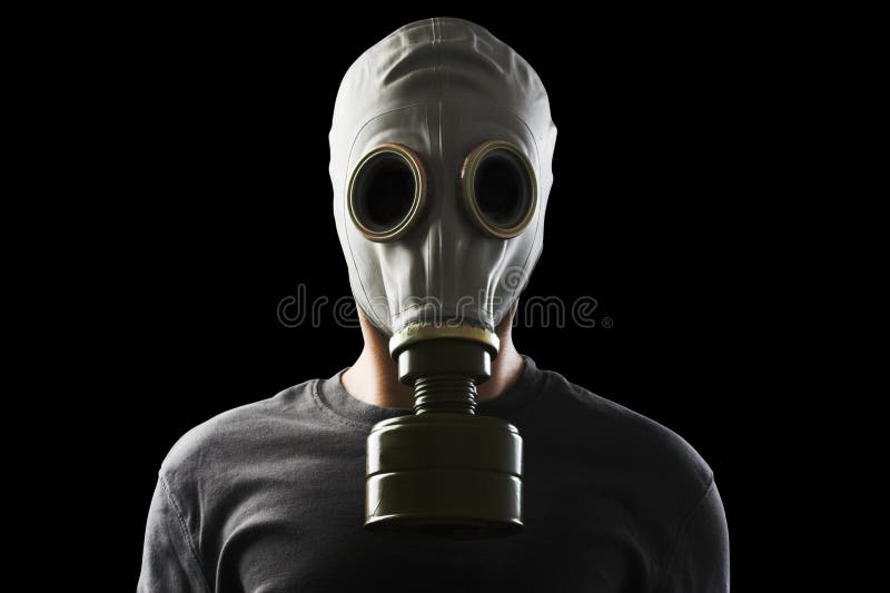 Mann mit Gasmaske lizenzfreies stockfoto Mann mit Gasmaske lizenzfreies stockfoto
