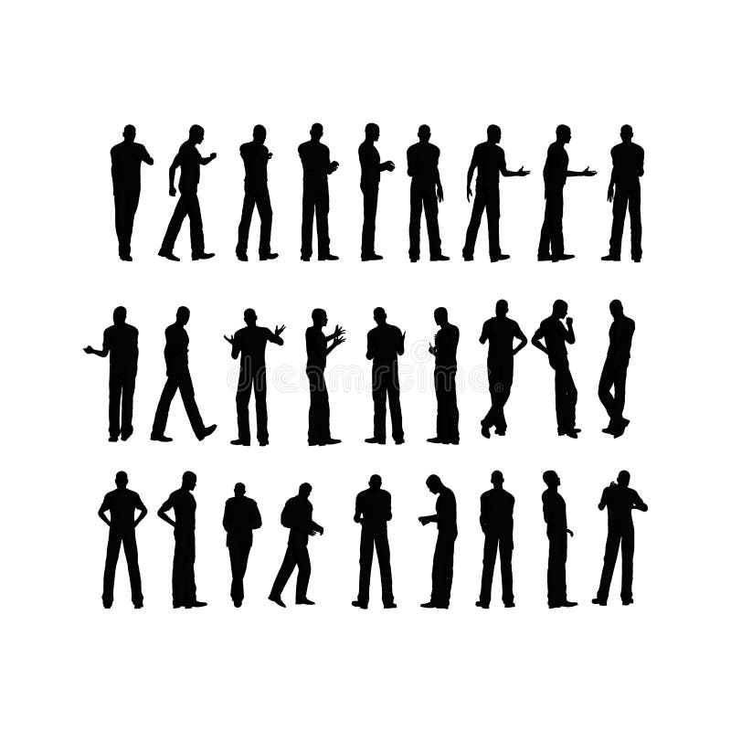 Mann Schattenbild Stock Abbildung Illustration Von Abbildung 16750268