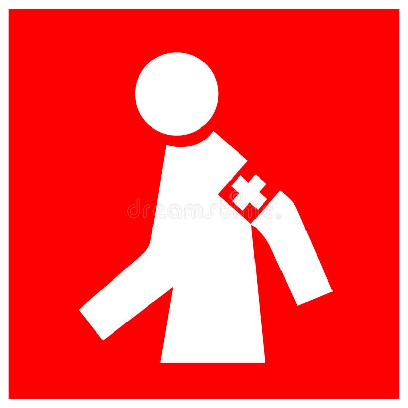 Manned First Aid Station Symbol Sign, Vector Illustration, Isolate on