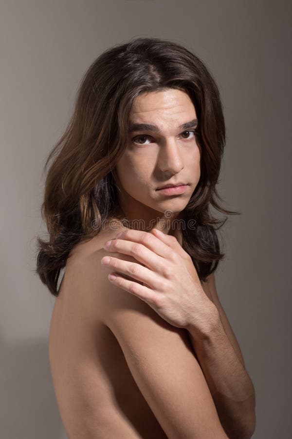 Mannelijk vrouwelijk man de Transseksueelportret van de vrouwentranssexueel stock foto Mannelijk vrouwelijk man de Transseksueelportret van de vrouwentranssexueel stock foto