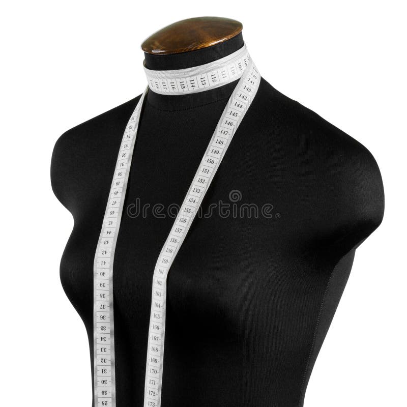 Mannequin With Measuring Tape, Isolated Stock Photo Image 27746318