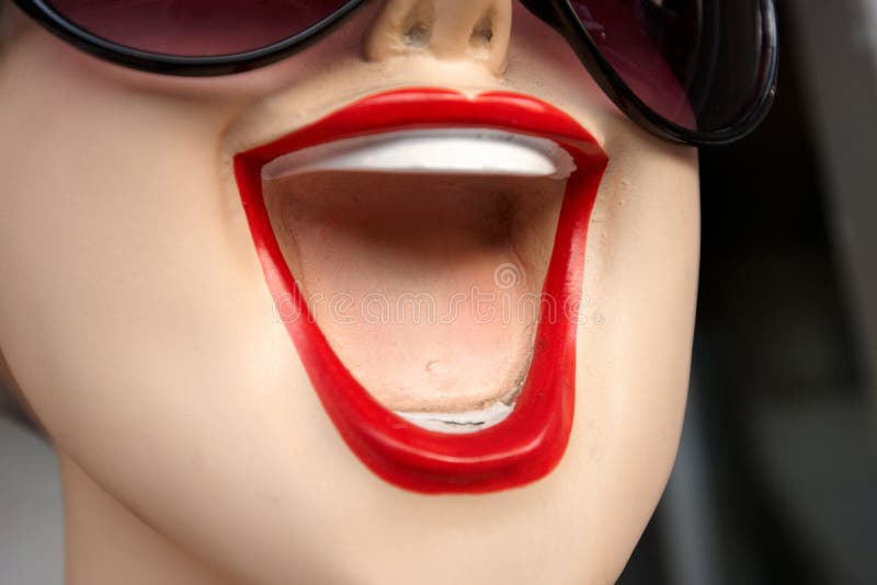 Mannequin open mouth stock photo. Image of horizontal 23448644