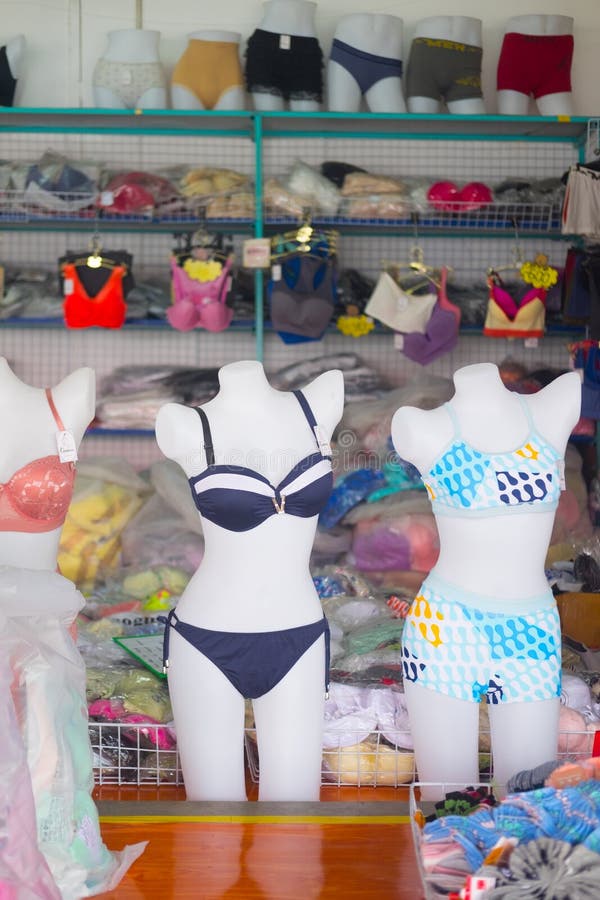 11 May 2018 Ladies underwear for sale in a small shop in the Arab