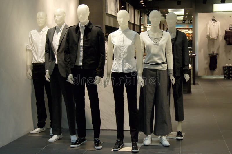 Luxury and Fashionable Brand Window Display. Stock Photo - Image of mall,  code: 106846526